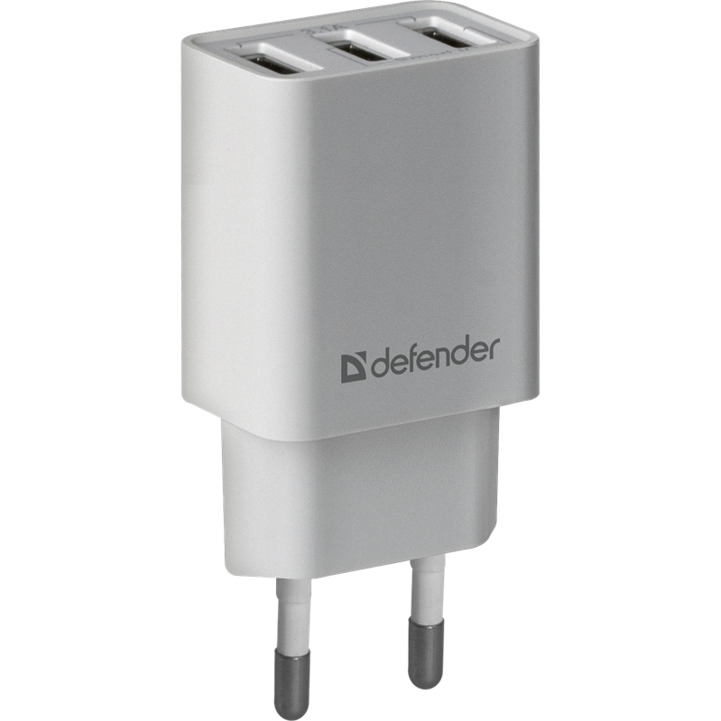 Defender UPA-31 белый, 3xUSB, 5V/3.1А