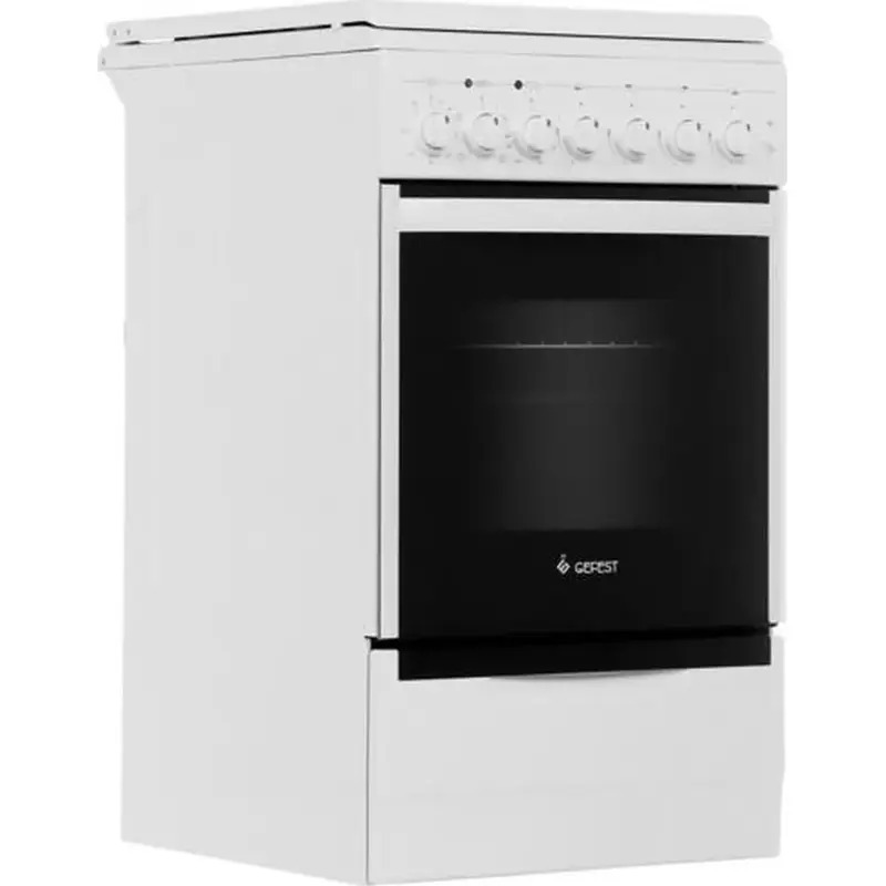 Gefest 5102-02 50 см Газовая плита, 4 конфорки, белая