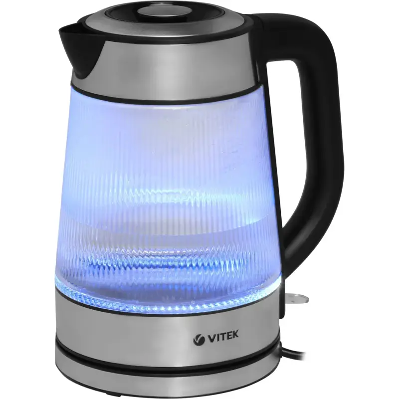 Чайник Vitek VT-7017 1.8л. 2200Вт прозрачный (стекло)