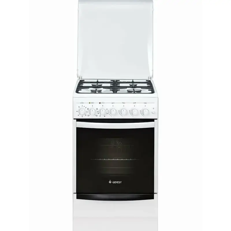 Gefest 5102-02 50 см Газовая плита, 4 конфорки, белая